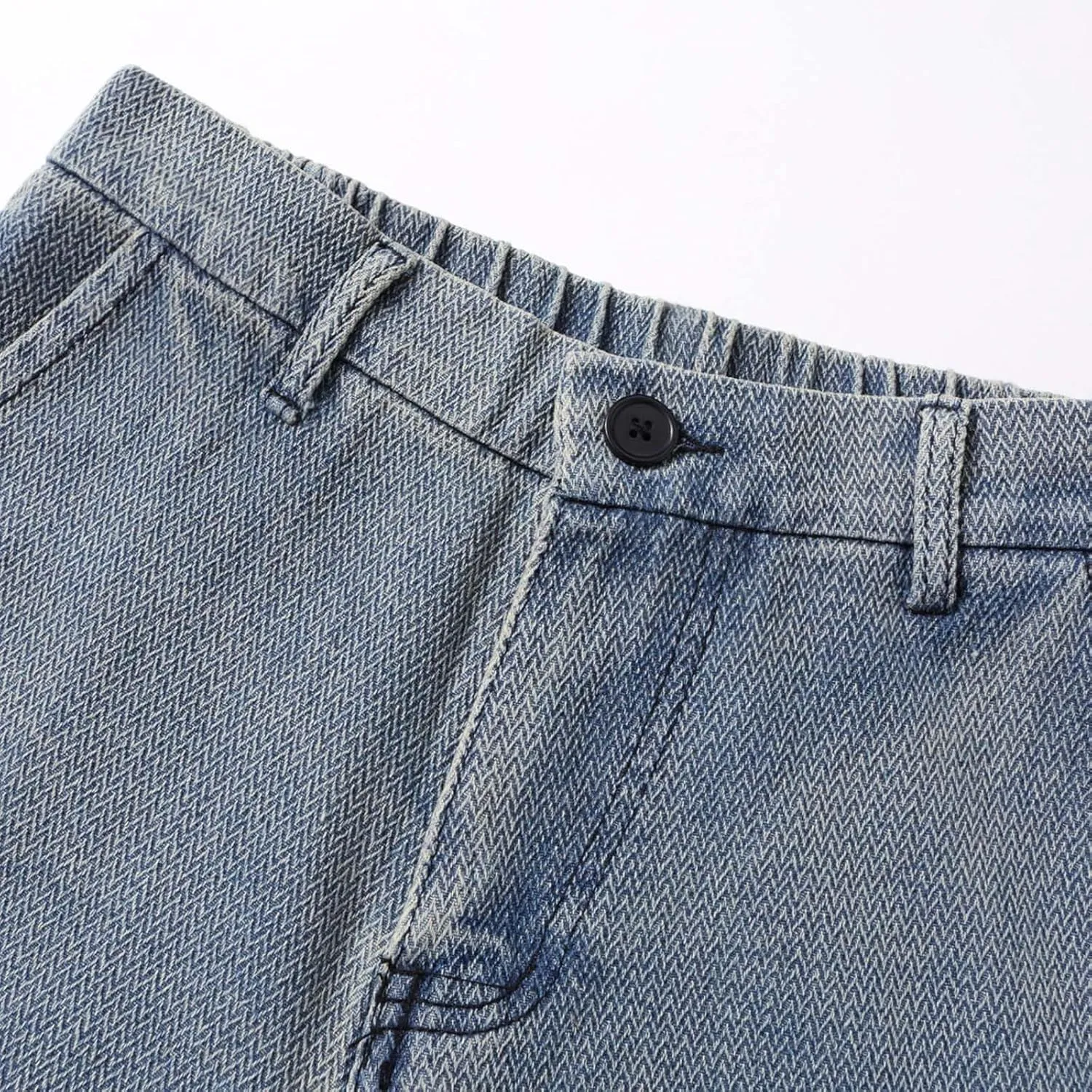 Baggy Jeans Men Loose Fit Wide Leg Stretch Waist Denim Pants Casual Vintage Straight Leg Y2K Hip Pop Skater Jeans