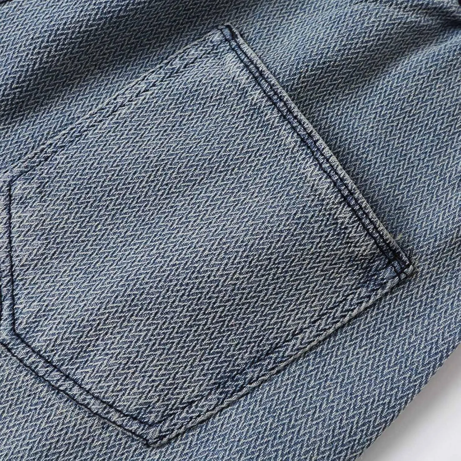 Baggy Jeans Men Loose Fit Wide Leg Stretch Waist Denim Pants Casual Vintage Straight Leg Y2K Hip Pop Skater Jeans