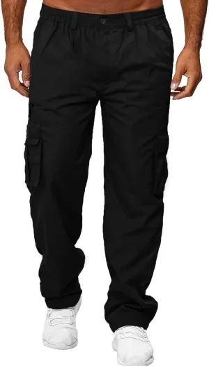 BIFUTON Mens Cargo Pants, Men's Athletic Workout Joggers Lightweight Running Pants Casual Jogging Gym Sweatpants Active Pants