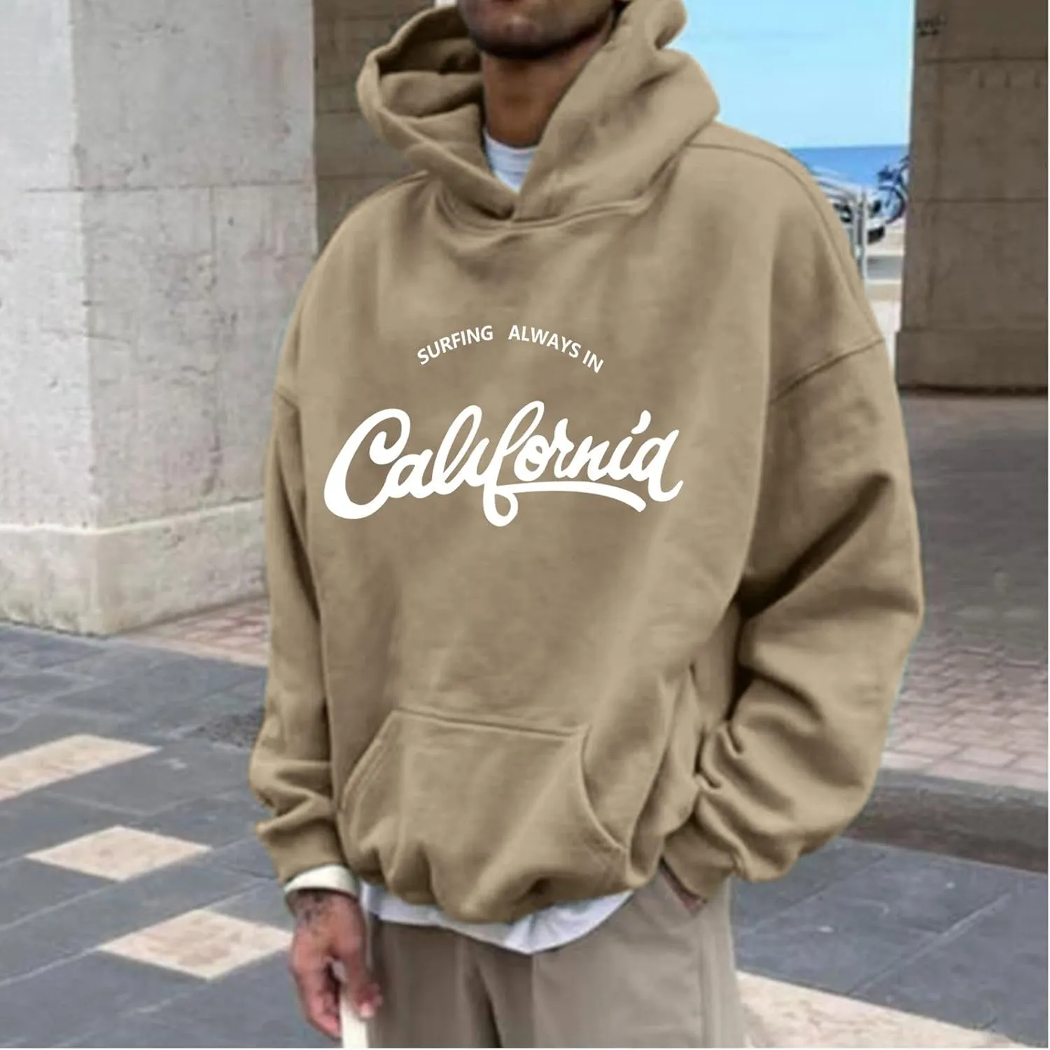 Big And Tall Hoodies For Men Loose Solid Hooded Sweater Top Mens Pullover Hoodie Buzos Para Mens Light Buzos Para