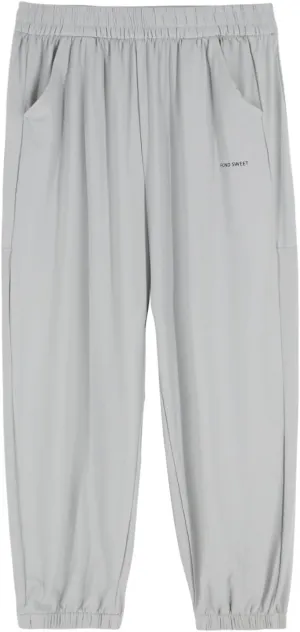 Boy's Lightweight Summer Joggers with Elastic Waist, Athletic Pants for Kids, Quick Dry, Breathable Outdoor Trousers