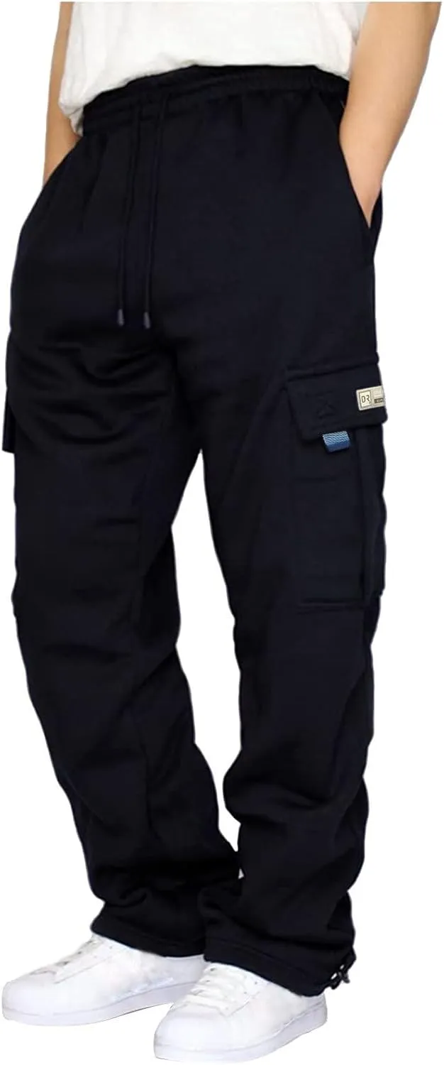 Cargo Pants for Men,Hiking Joggers Pants Cotton Drawstring Cargo Pants Twill Track Outdoor Jogging Sweatpants
