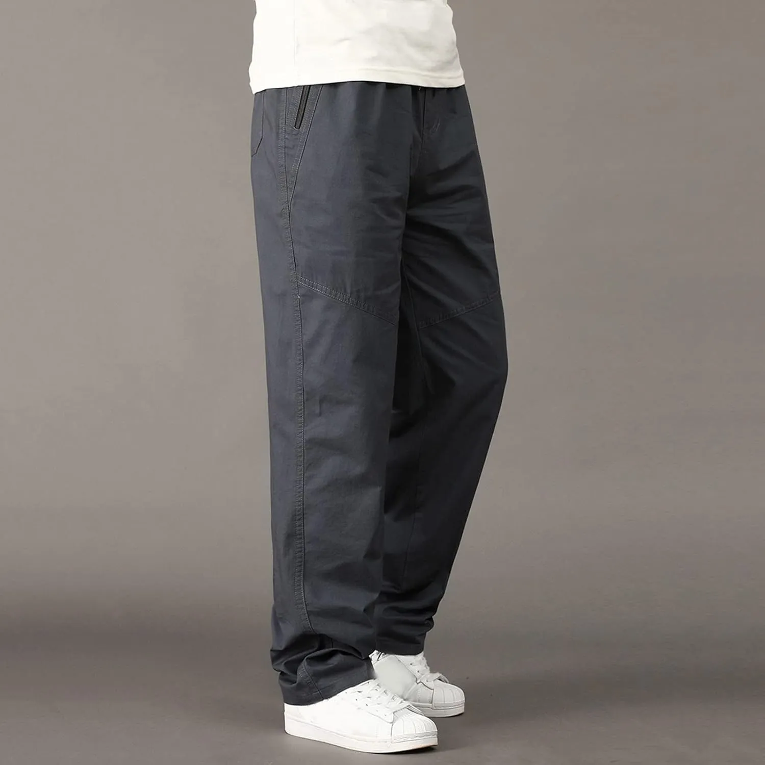 Cargo Pants for Men,Mens Relaxed Fit Cargo Pants Casual Drawstring Outdoor Athletic Jogger Sports Trousers