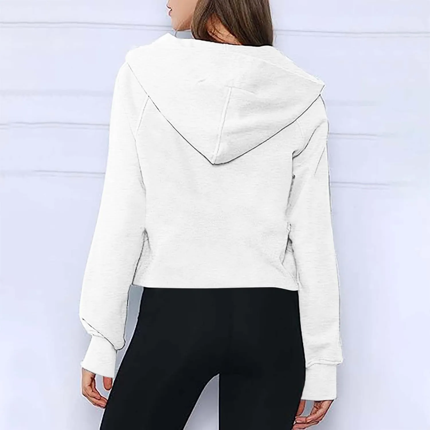 Ceboyel Womens Quarter Zip Sweatshirt 2023 Fleece Oversized Sweaters Cropped Pullover Hoodies Fall Trendy Outfits Clothing