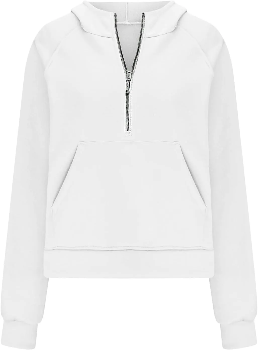Ceboyel Womens Quarter Zip Sweatshirt 2023 Fleece Oversized Sweaters Cropped Pullover Hoodies Fall Trendy Outfits Clothing