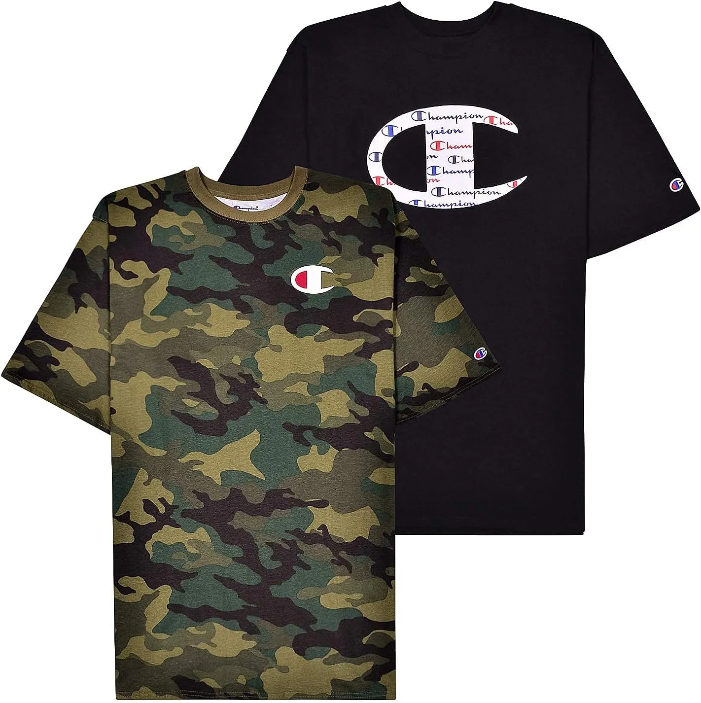 Champion Big and Tall T Shirts for Men – 2 Pack Graphic Mens Big and Tall Tees