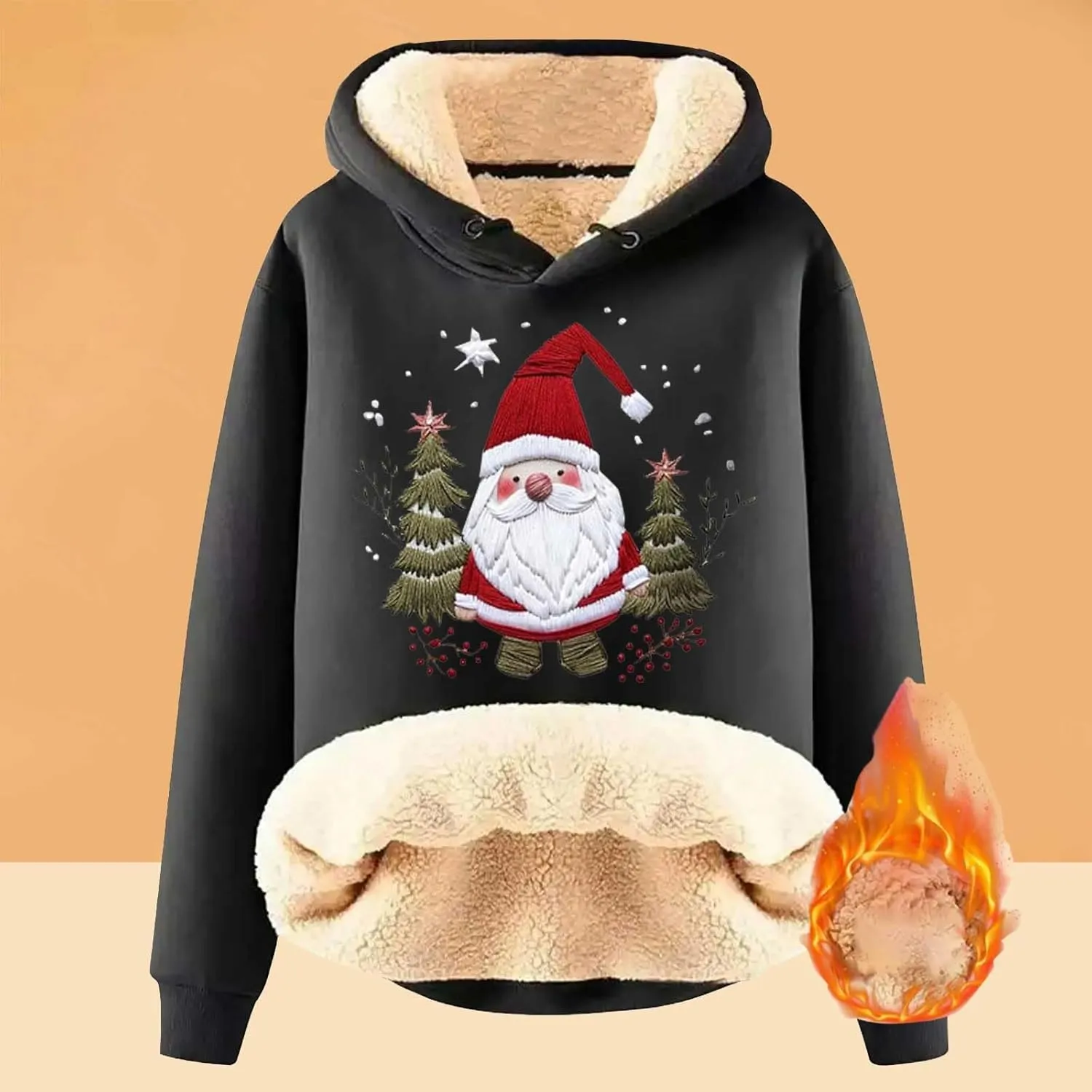 Christmas Hoodie For Women Letter Print Hoodie Sweatshirt Funny Xmas Holiday Pullover With Pocket White Christmas