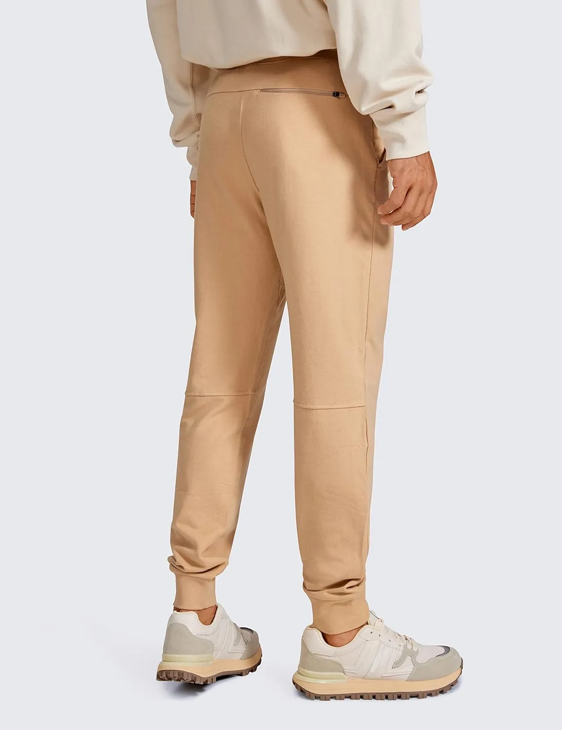 CRZ YOGA Men's Joggers Sweatpants - 29'' Cotton Casual Lounge Workout Athletic Basic Joggers Pants with Pockets