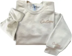 Custom Embroidered Sweatshirt For Women Men, Custom Sweatshirt Design Your Own, Embroidered Sweatshirts For Women Men, Christmas Sweatshirts