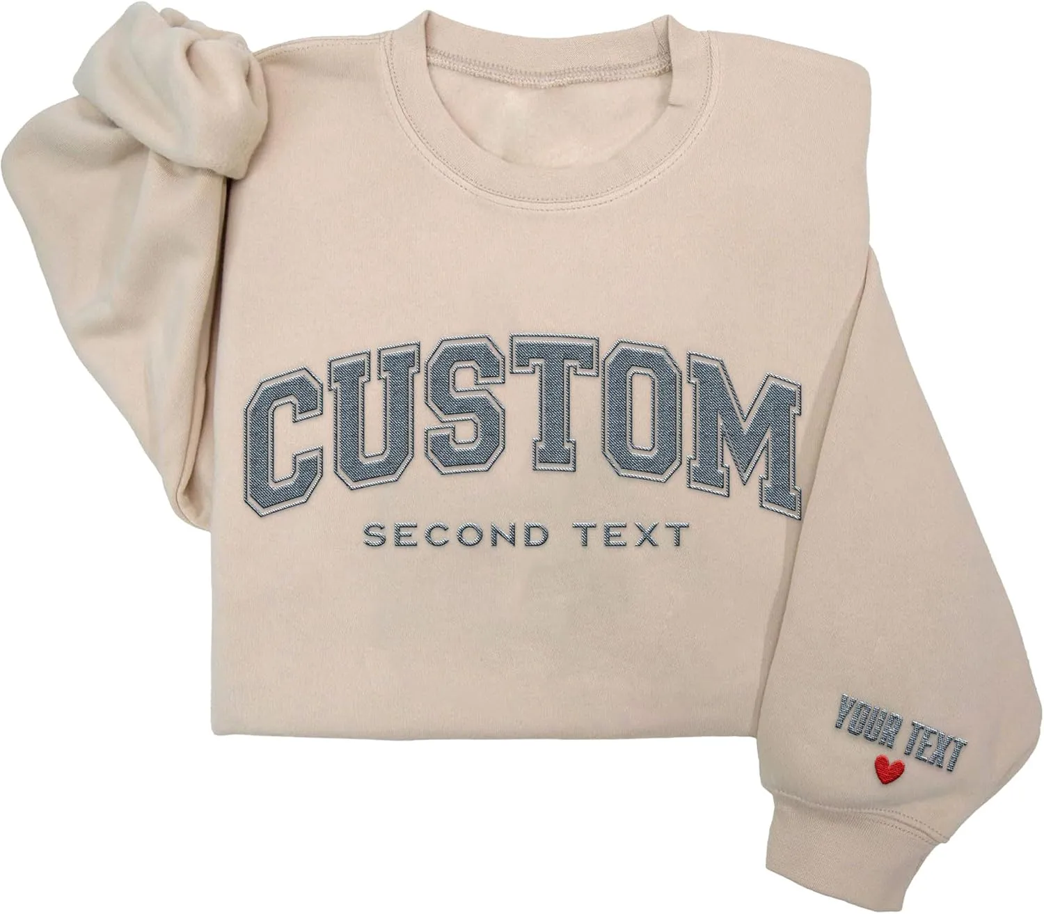Custom Embroidered Sweatshirt, Hoodie for Women, Personalized Sweatshirt for Women Men Everyone, Gifts for Loved Ones in Christmas Mothers Day Fathers Day Thanksgiving, Custom Hoodies for Couples