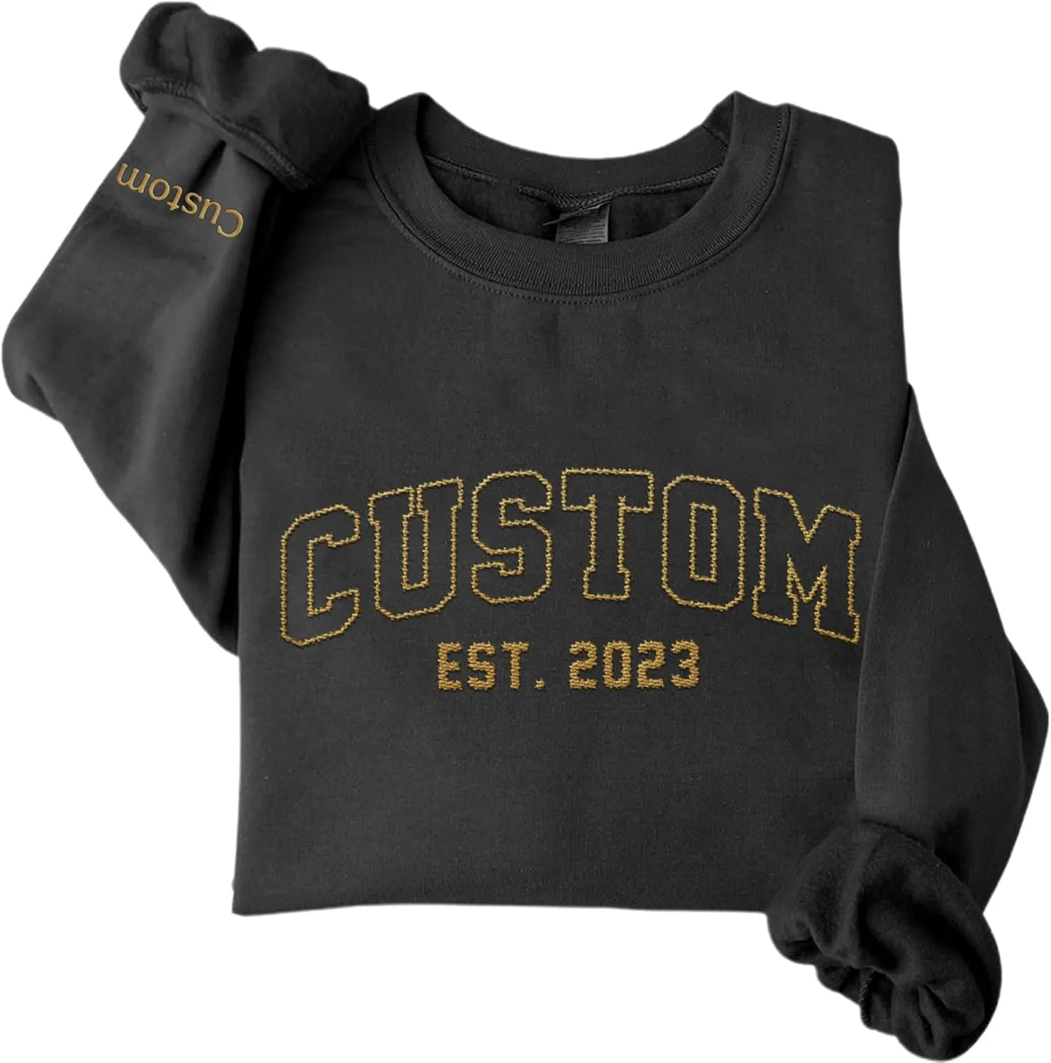 Custom Embroidered Sweatshirts & Hoodie Design Your Own, Personalized Sweatshirts Hoodie, Add Your Own Custom Text