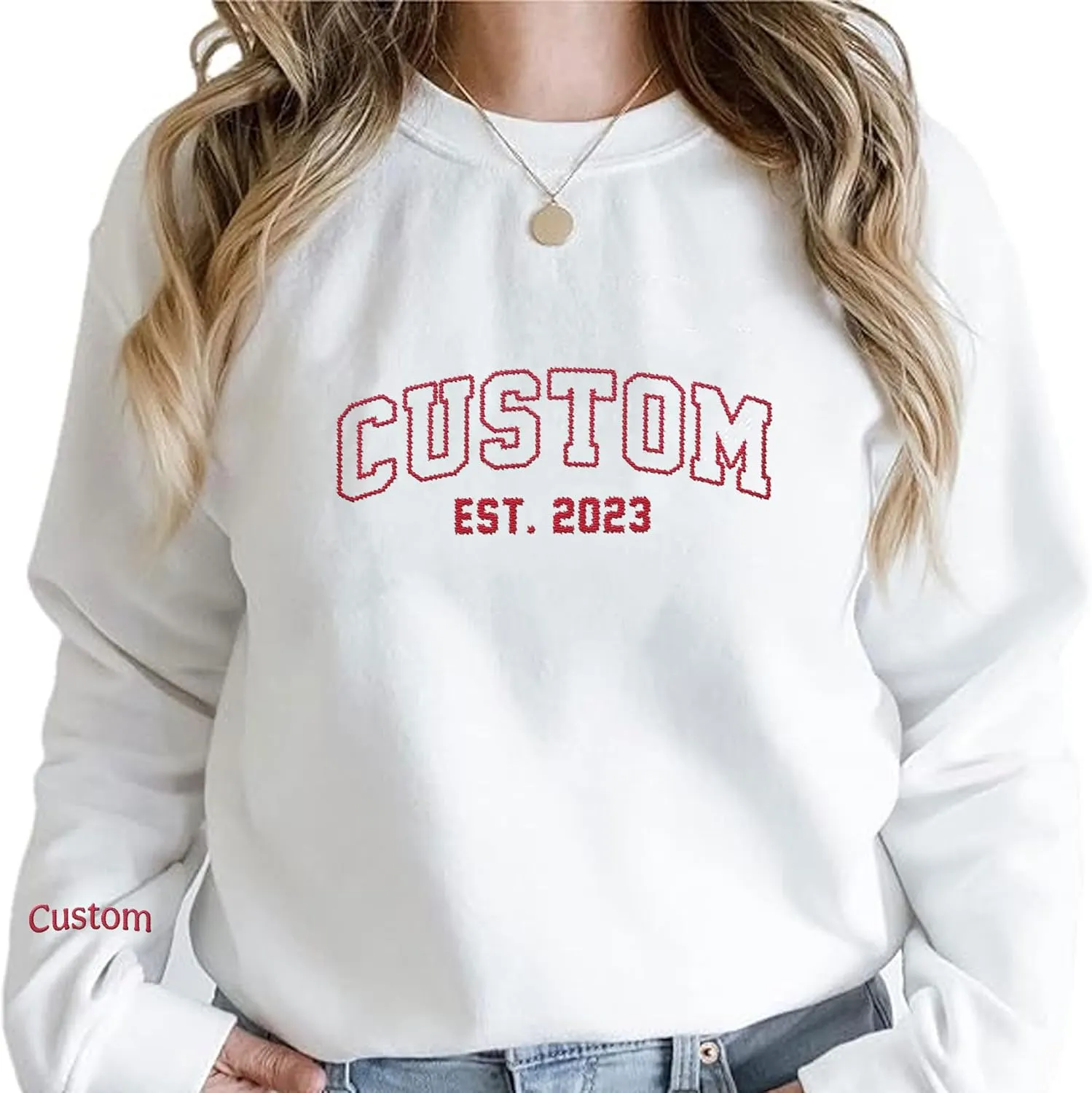 Custom Embroidered Sweatshirts & Hoodie Design Your Own, Personalized Sweatshirts Hoodie, Add Your Own Custom Text