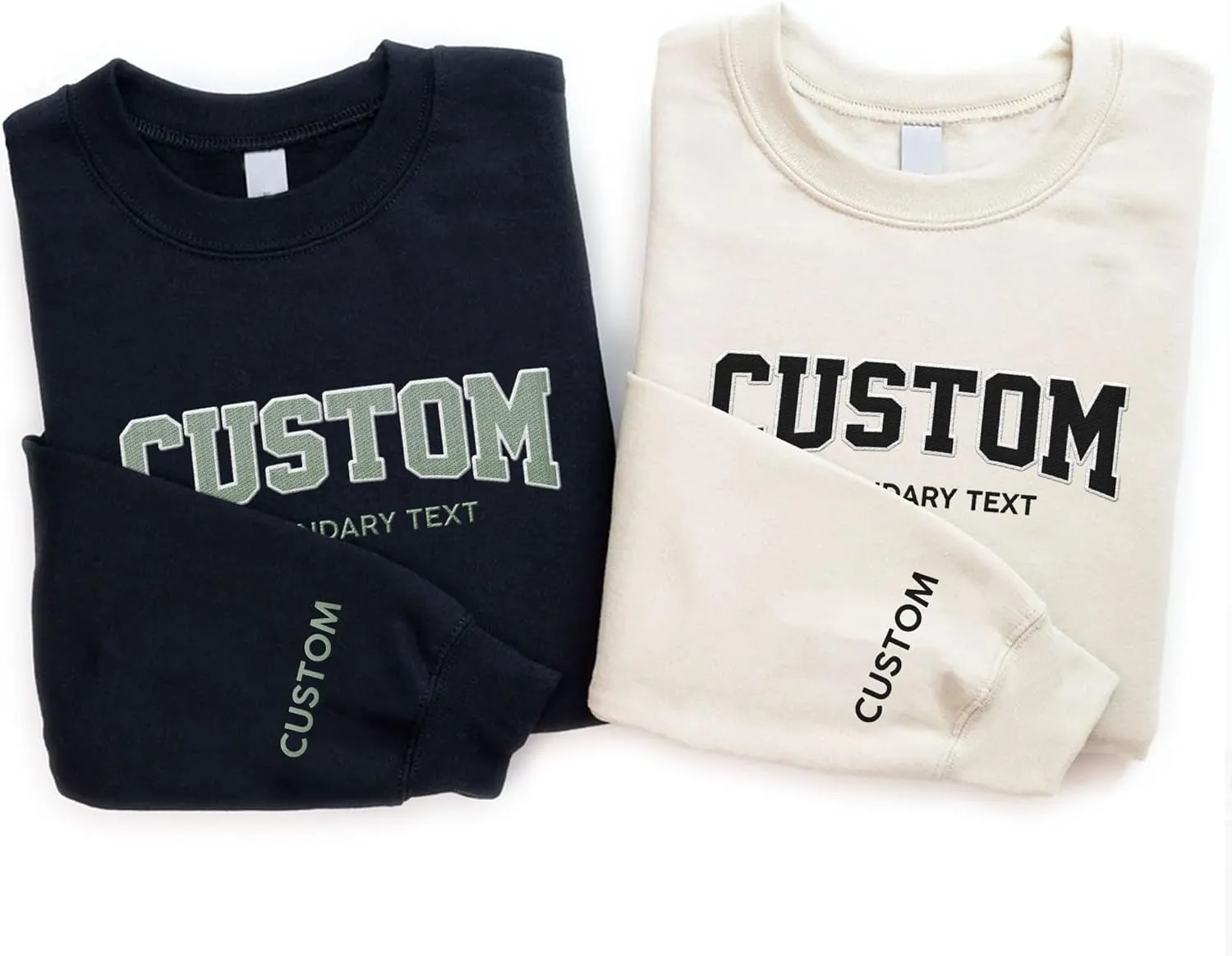 Custom Embroidered Sweatshirts & Hoodie Design Your Own, Personalized Sweatshirts Hoodie, Add Your Own Custom Text