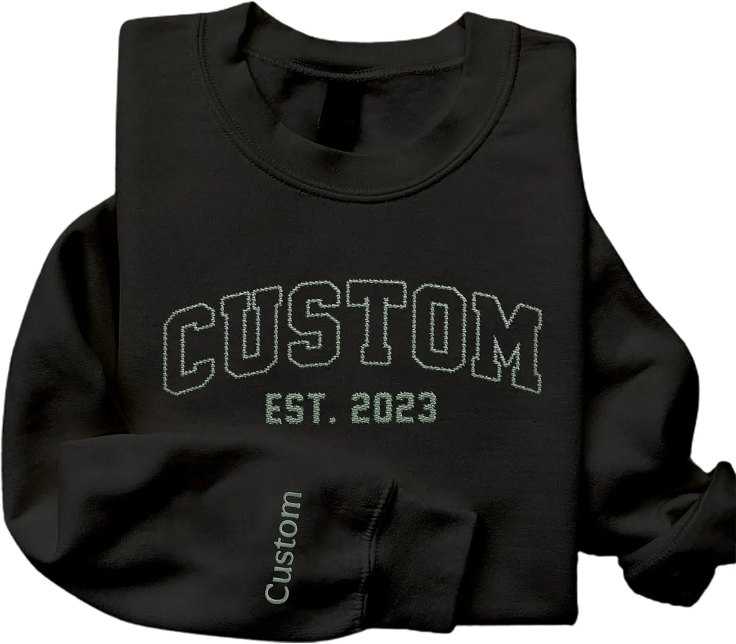 Custom Embroidered Sweatshirts & Hoodie Design Your Own, Personalized Sweatshirts Hoodie, Add Your Own Custom Text