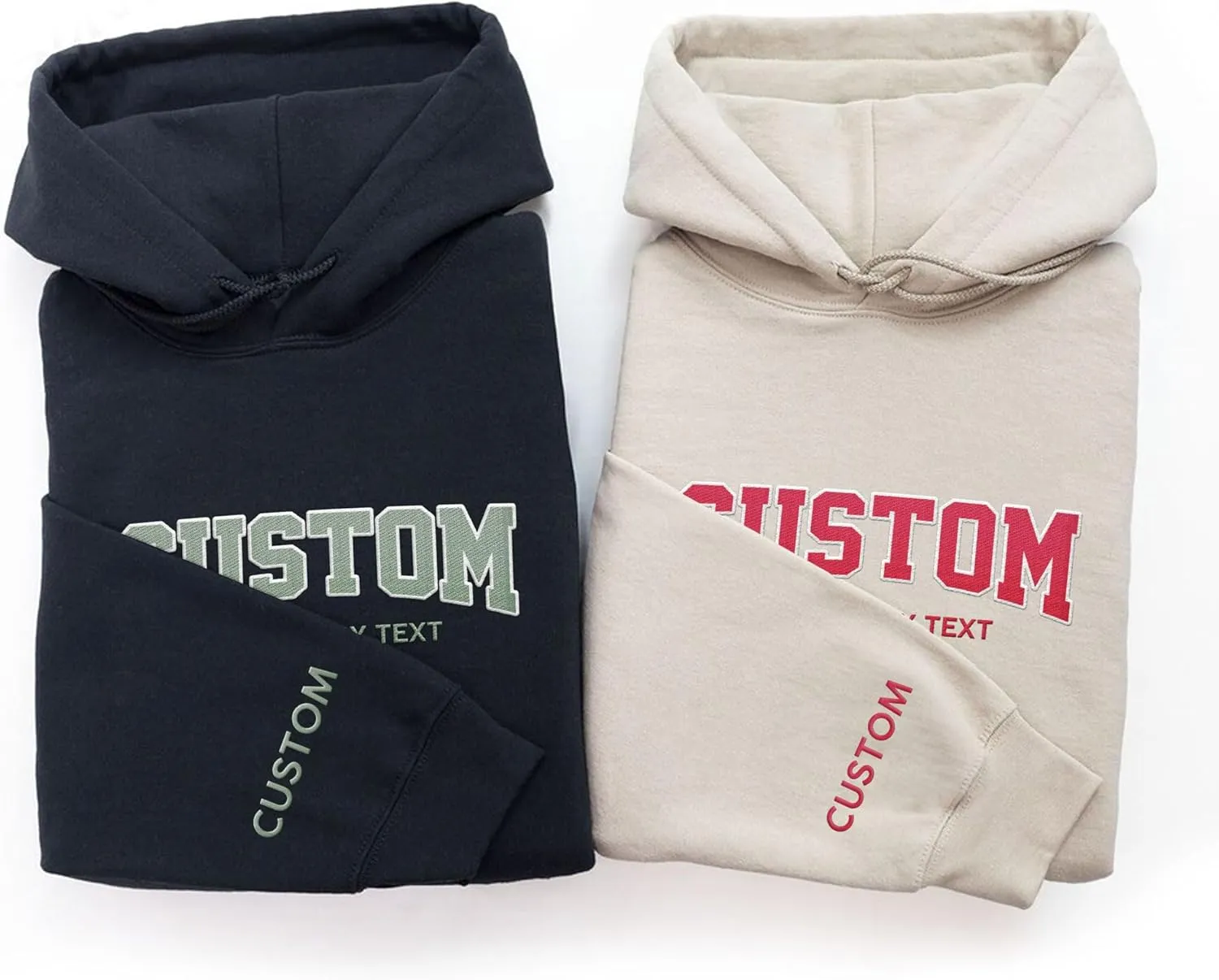 Custom Embroidered Sweatshirts & Hoodie Design Your Own, Personalized Sweatshirts Hoodie, Add Your Own Custom Text