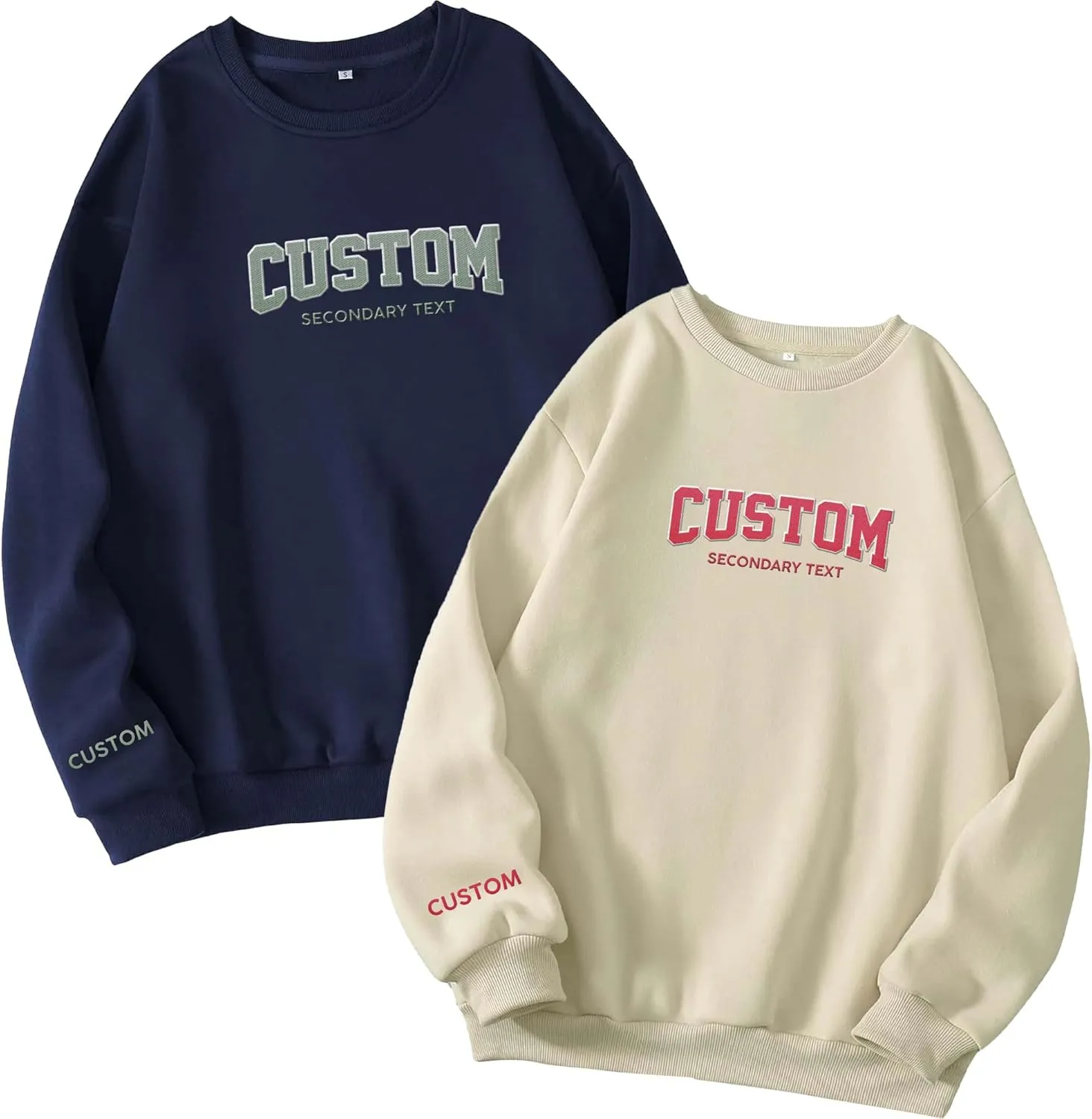 Custom Embroidered Sweatshirts & Hoodie Design Your Own, Personalized Sweatshirts Hoodie, Add Your Own Custom Text