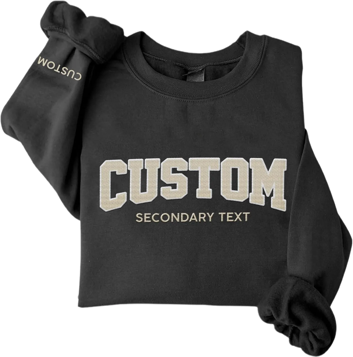 Custom Embroidered Sweatshirts & Hoodie Design Your Own, Personalized Sweatshirts Hoodie, Add Your Own Custom Text