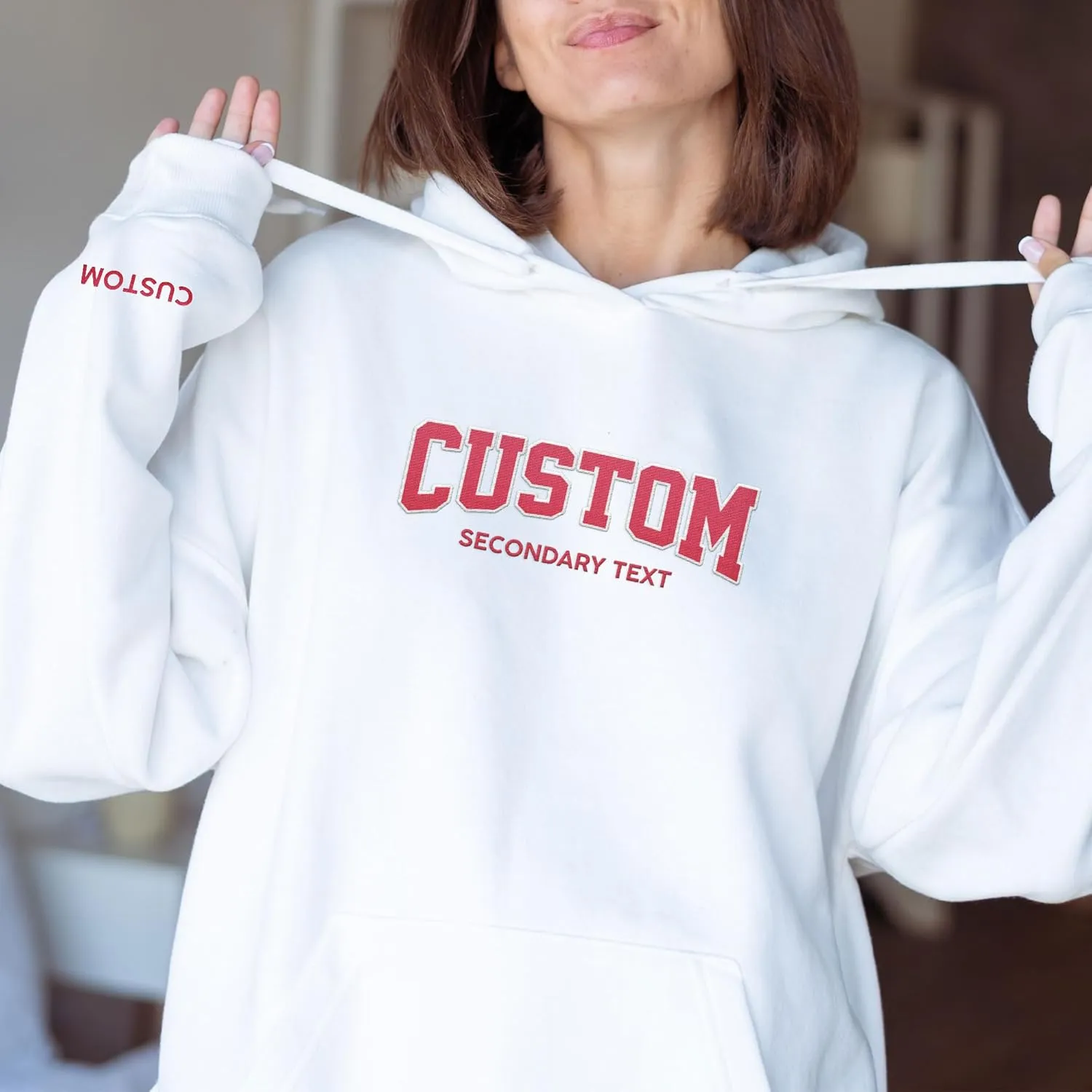 Custom Embroidered Sweatshirts & Hoodie Design Your Own, Personalized Sweatshirts Hoodie, Add Your Own Custom Text
