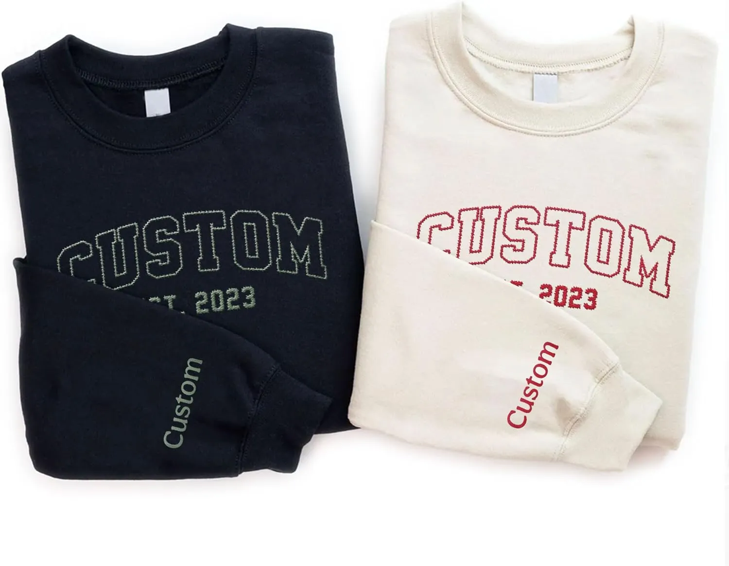 Custom Embroidered Sweatshirts & Hoodie Design Your Own, Personalized Sweatshirts Hoodie, Add Your Own Custom Text