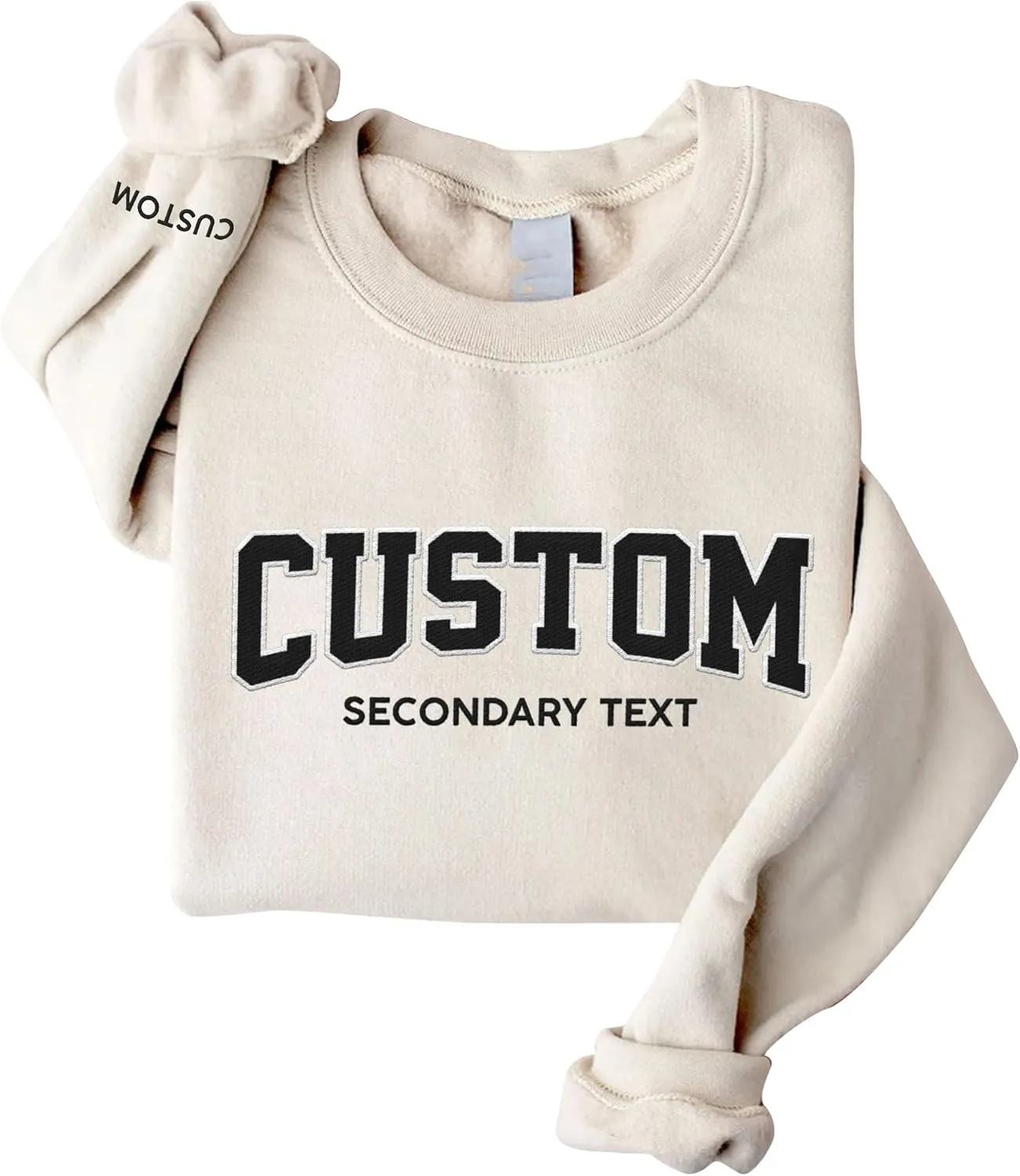 Custom Embroidered Sweatshirts & Hoodie Design Your Own, Personalized Sweatshirts Hoodie, Add Your Own Custom Text