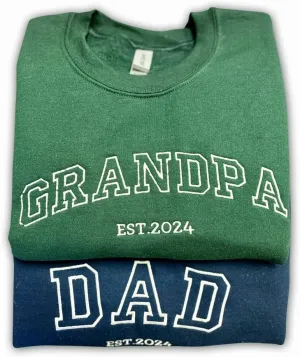 Custom Embroidered Sweatshirts Design Your Own, Personalized Crewneck Sweatshirt, Add Your Own Custom Text Shirt