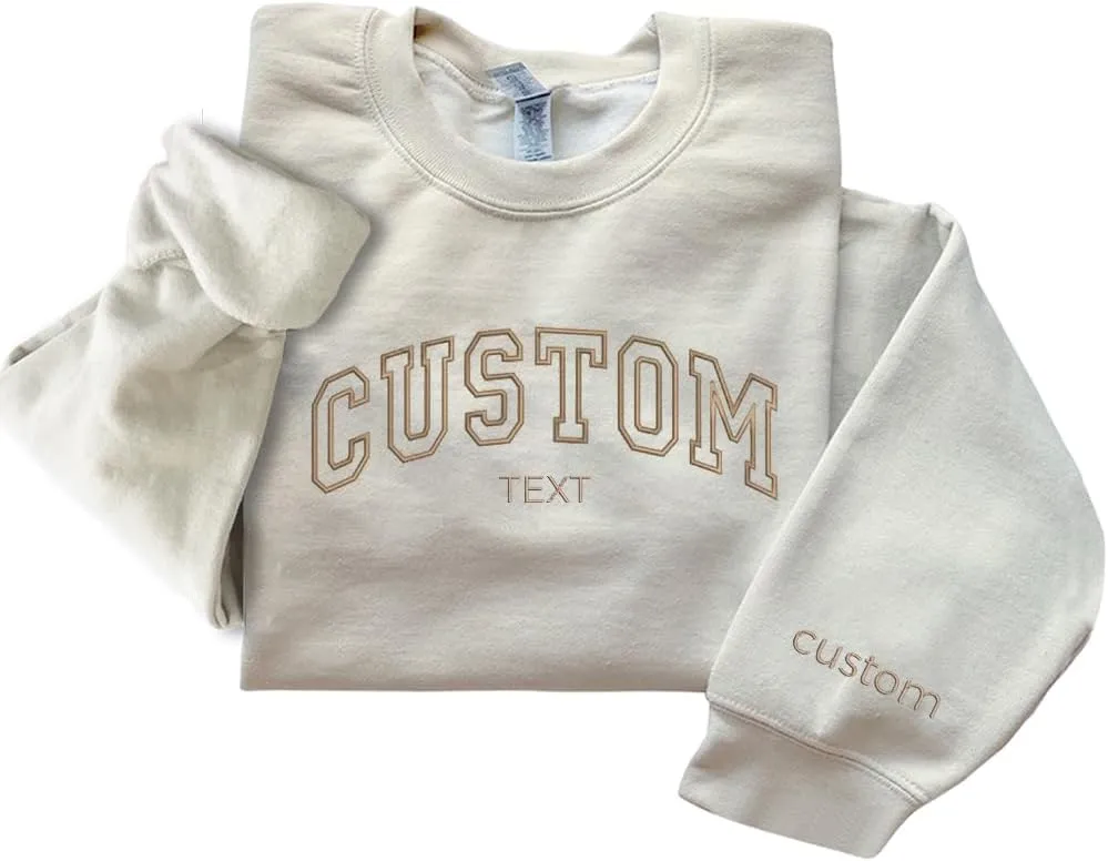 Custom Embroidered Sweatshirts - Men & Women, Personalized Matching Sweatshirts for Christmas