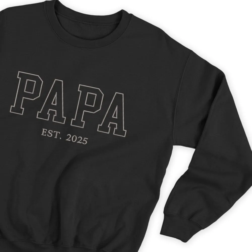 Embroidered Sweatshirts for Women Mom Sweatshirts Gift Crewneck New Mom Wife Pregnancy Reveal Gifts