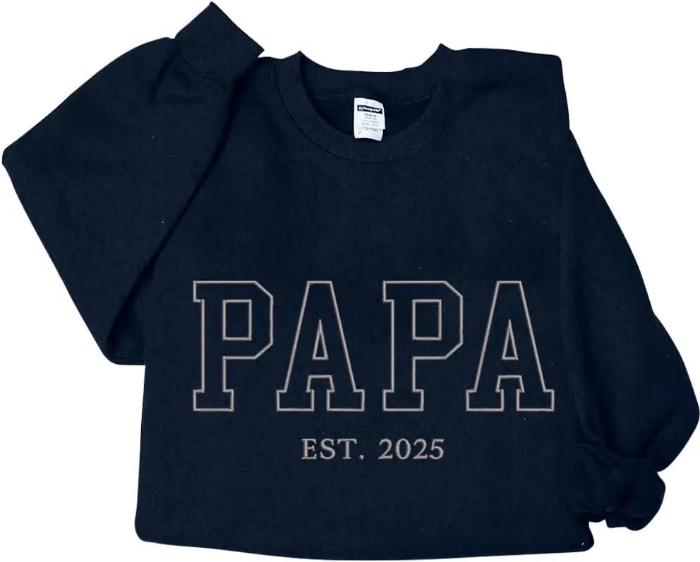 Embroidered Sweatshirts for Women Mom Sweatshirts Gift Crewneck New Mom Wife Pregnancy Reveal Gifts
