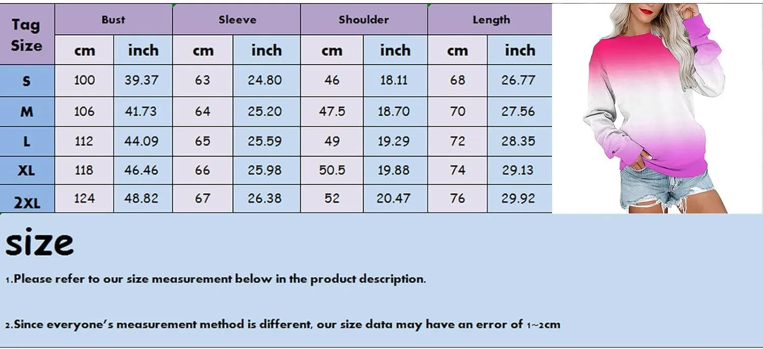 Fall Sweatshirts for Women Trendy, Womens Casual Crewneck Sweatshirts Long Sleeve Cute Tunic Tops Loose Fitting Pullover Top