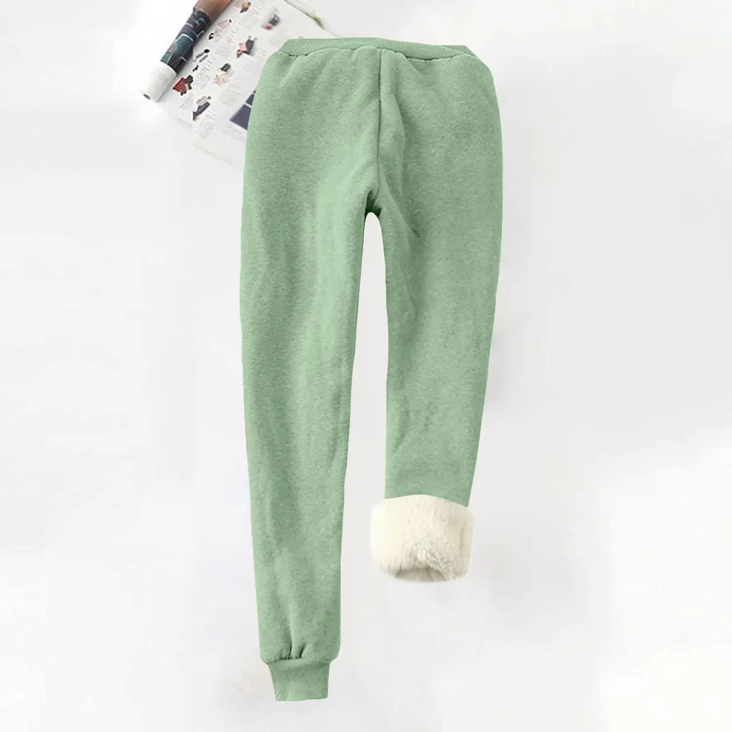 Fleece Lined Sweatpants Women Winter Warm Lamb Cashmere Fleece Sherpa Lined Jogger Active Jogger Pants Lounge Pants