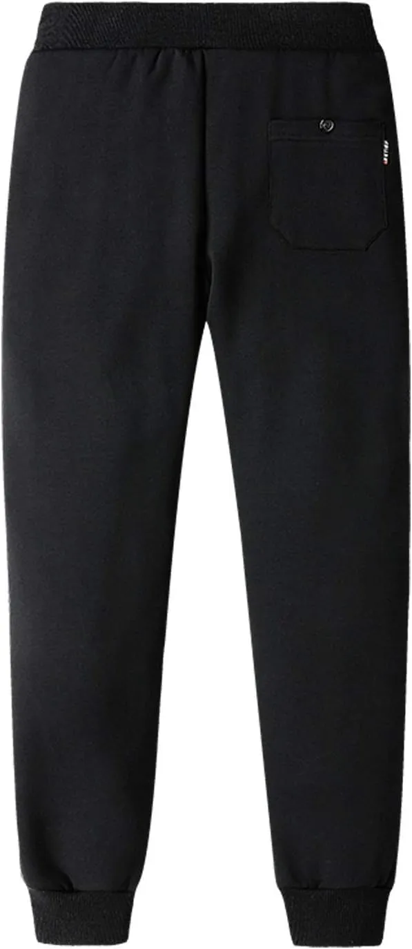 Flygo Men's Warm Fleece Joggers Pants Workout Track Sherpa Lined Sweatpants