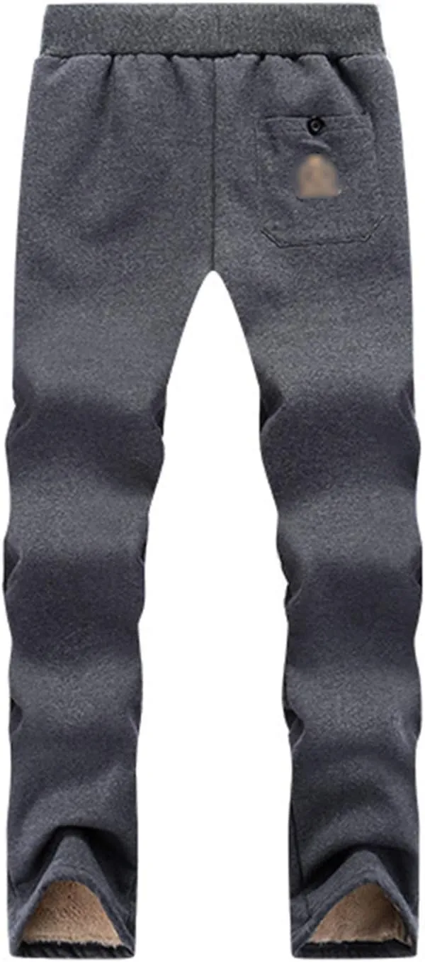 Flygo Men's Winter Warm Sherpa Lined Athletic Running Sweatpants Fleece Joggers Pants
