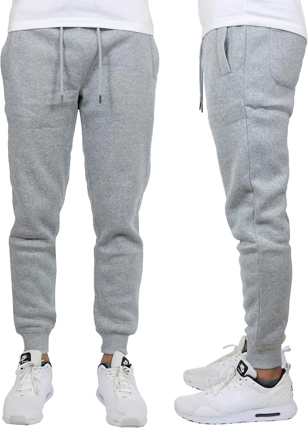 Galaxy by Harvic Men’s Slim Fit Fleece Joggers with Side Pockets