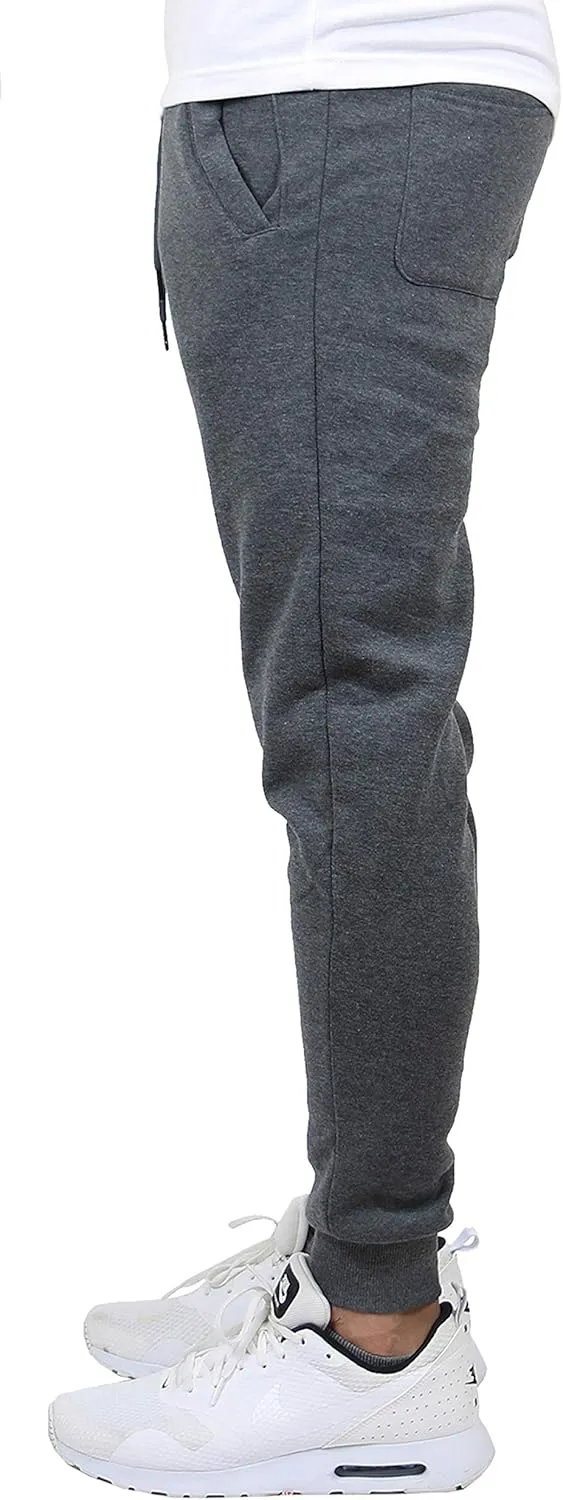 Galaxy by Harvic Men’s Slim Fit Fleece Joggers with Side Pockets