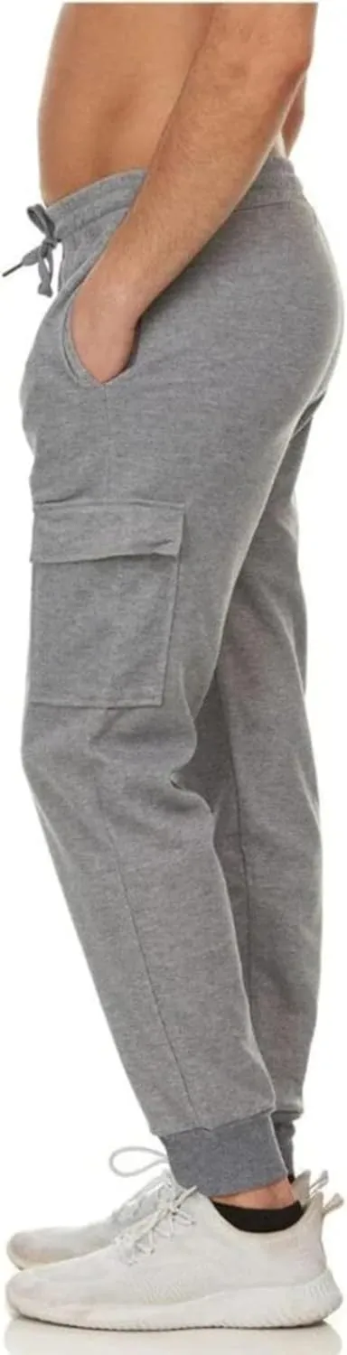 Galaxy by Harvic Men’s Slim Fit Fleece Joggers with Side Pockets