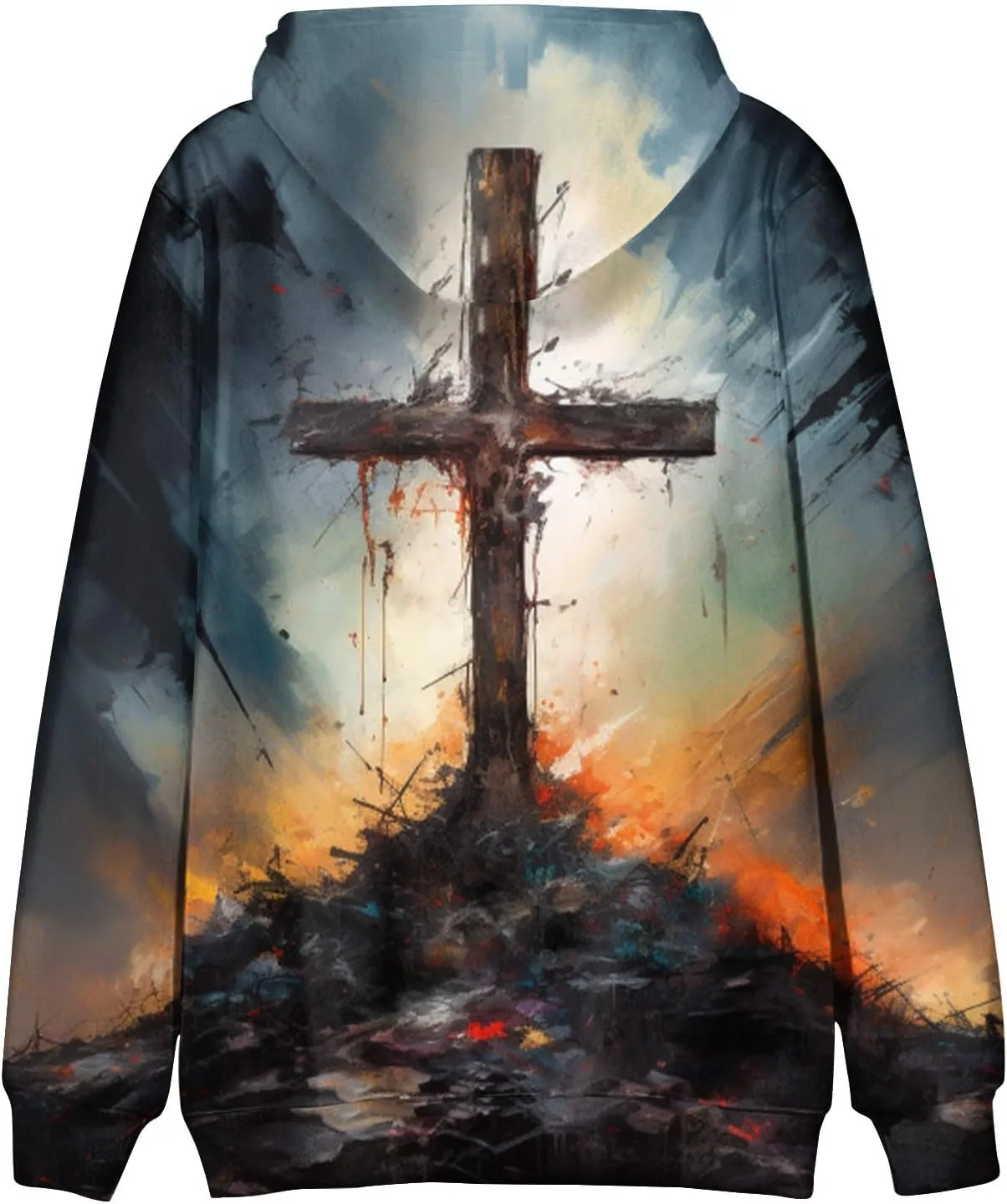 GOFULY Men'S Fashion Hoodies & Sweatshirts Casual Fall Western Aztec Print Graphic Hoodies Long Sleeve Pullover Hoodies