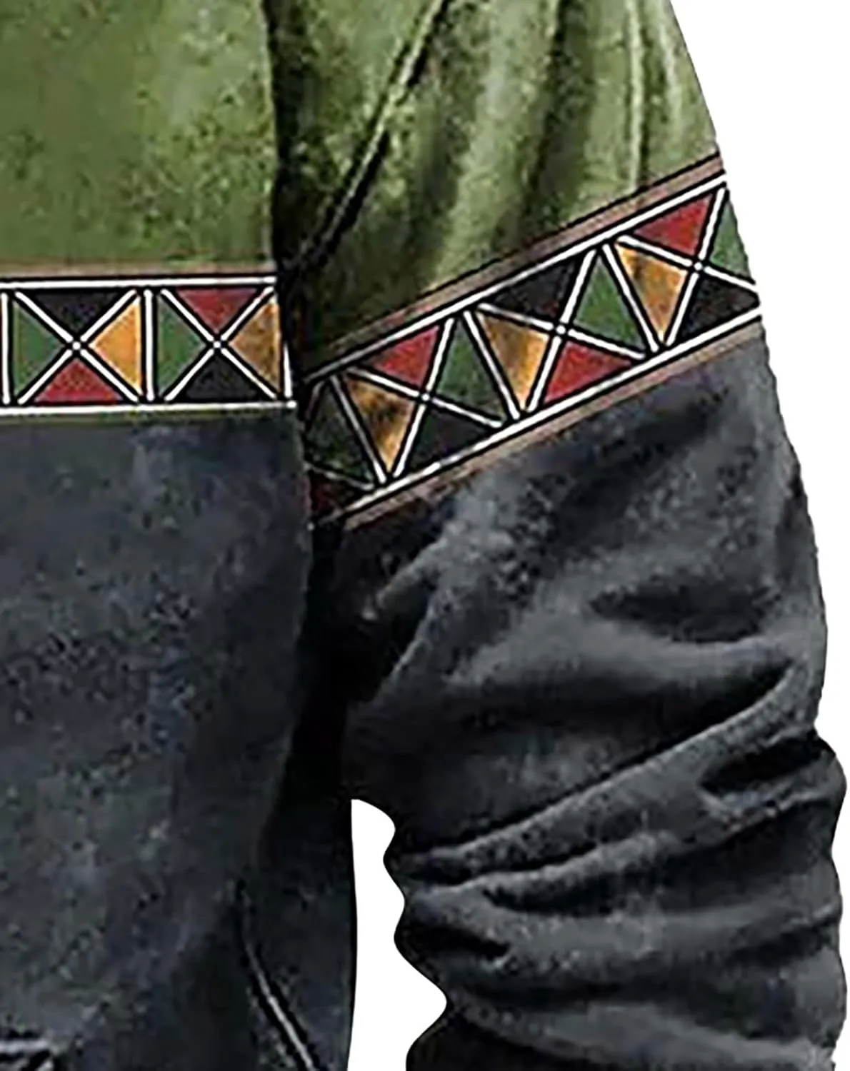 Hoodie Men And Winter Vintage Long Sleeve Hoodie Half Zipper Hooded Sweatshirt Top Workwear Multi Pocket Outdoor