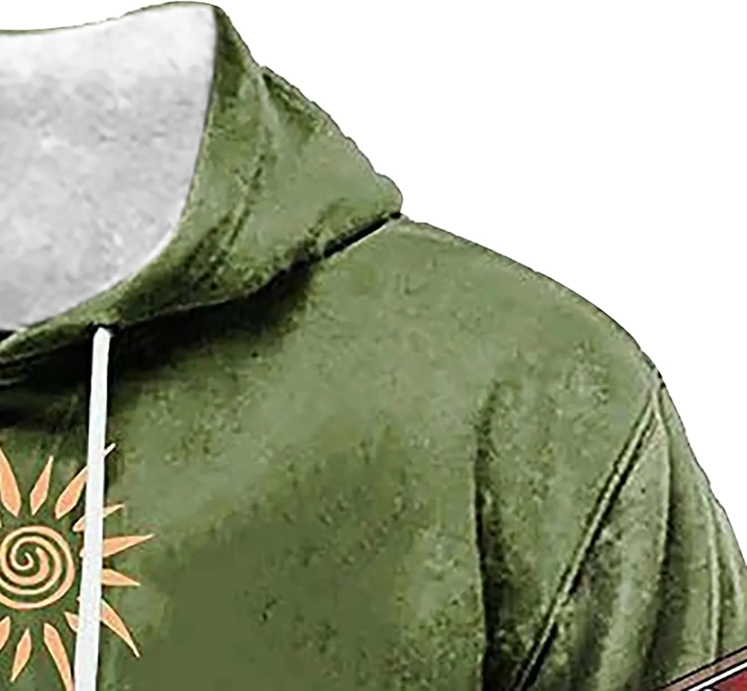 Hoodie Men And Winter Vintage Long Sleeve Hoodie Half Zipper Hooded Sweatshirt Top Workwear Multi Pocket Outdoor