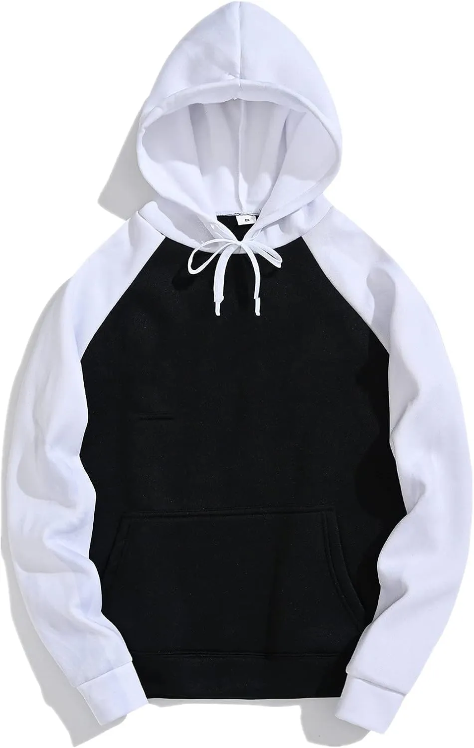 Hoodies for Men Pullover, Mens Hoodies Pullover Patchwork Color Block Sweatshirts Casual Drawstring Tops with Kanga Pockets A