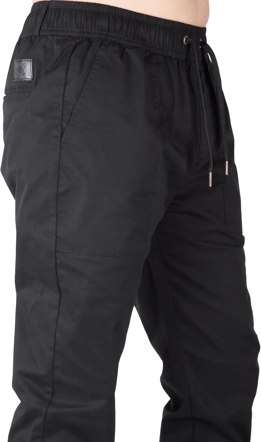 ITALYMORN Work Joggers Men Summer Joggers Slim Fit Casual Cotton Twill Pants with Pockets