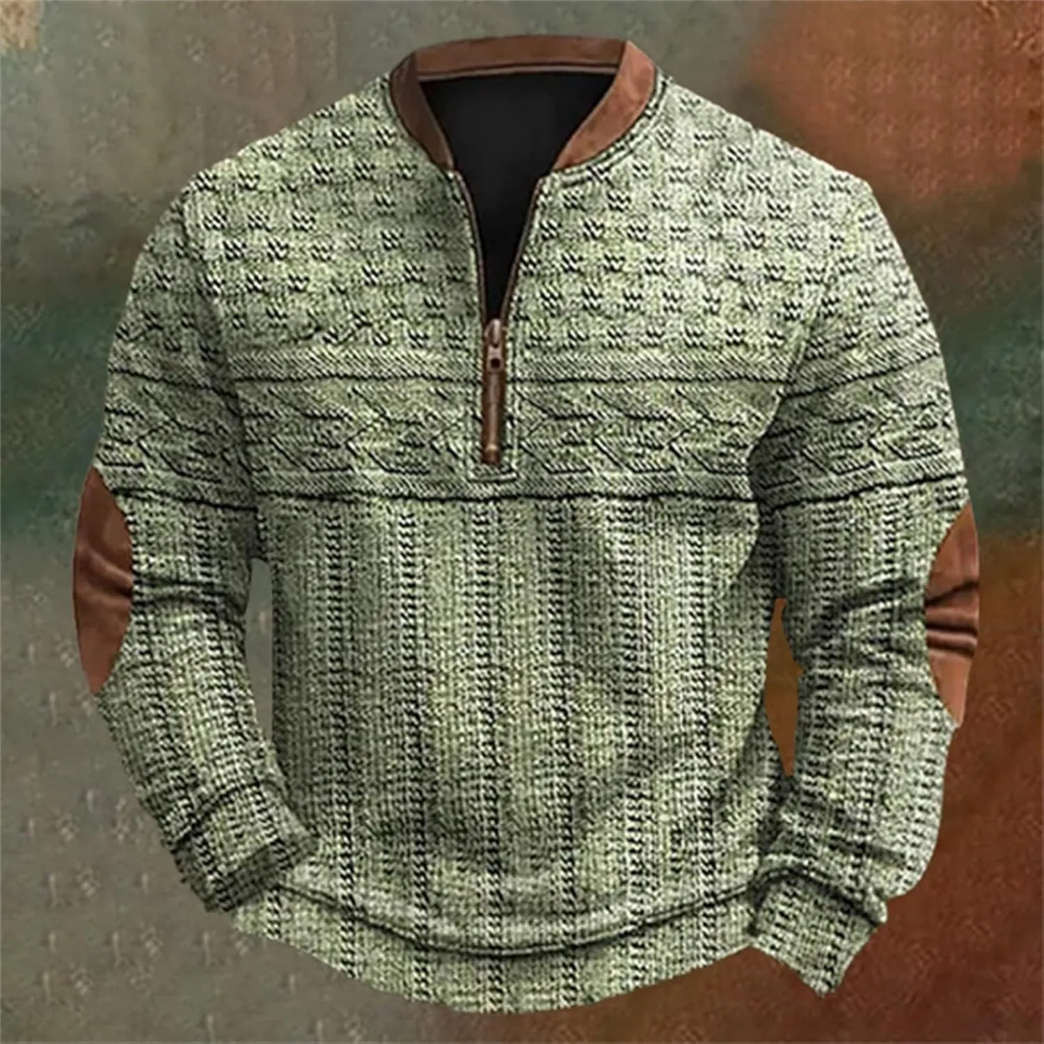 Jackets For Men Loose 3D Printed Zipper Long Sleeved Hoodie Yellow Hoodie Mens Windbreakers Mens Big And Tall