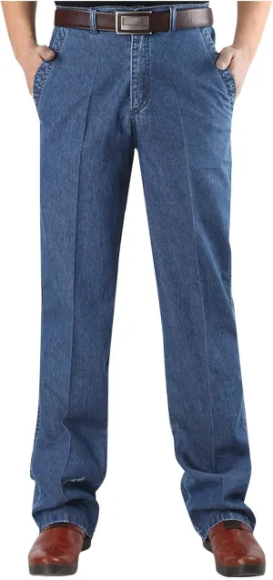 Jett Jeans for Men, Modezier Jeans for Men, Jettjeans 3 - Men's Classic Straight Fit Stretch Jeans, Dad Jeans