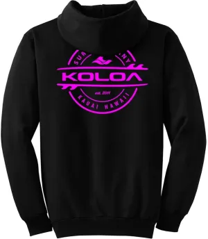 Joe's USA Koloa Graphic Logo Hoodies - Quality Hooded Sweatshirts. In Sizes S-5XL