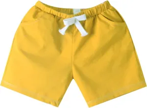 Kids Pull on Jogger Shorts Boys Girls Stretch Chino Shorts Summer Elastic Waist Drawstring Quick Dry Athletic Pants