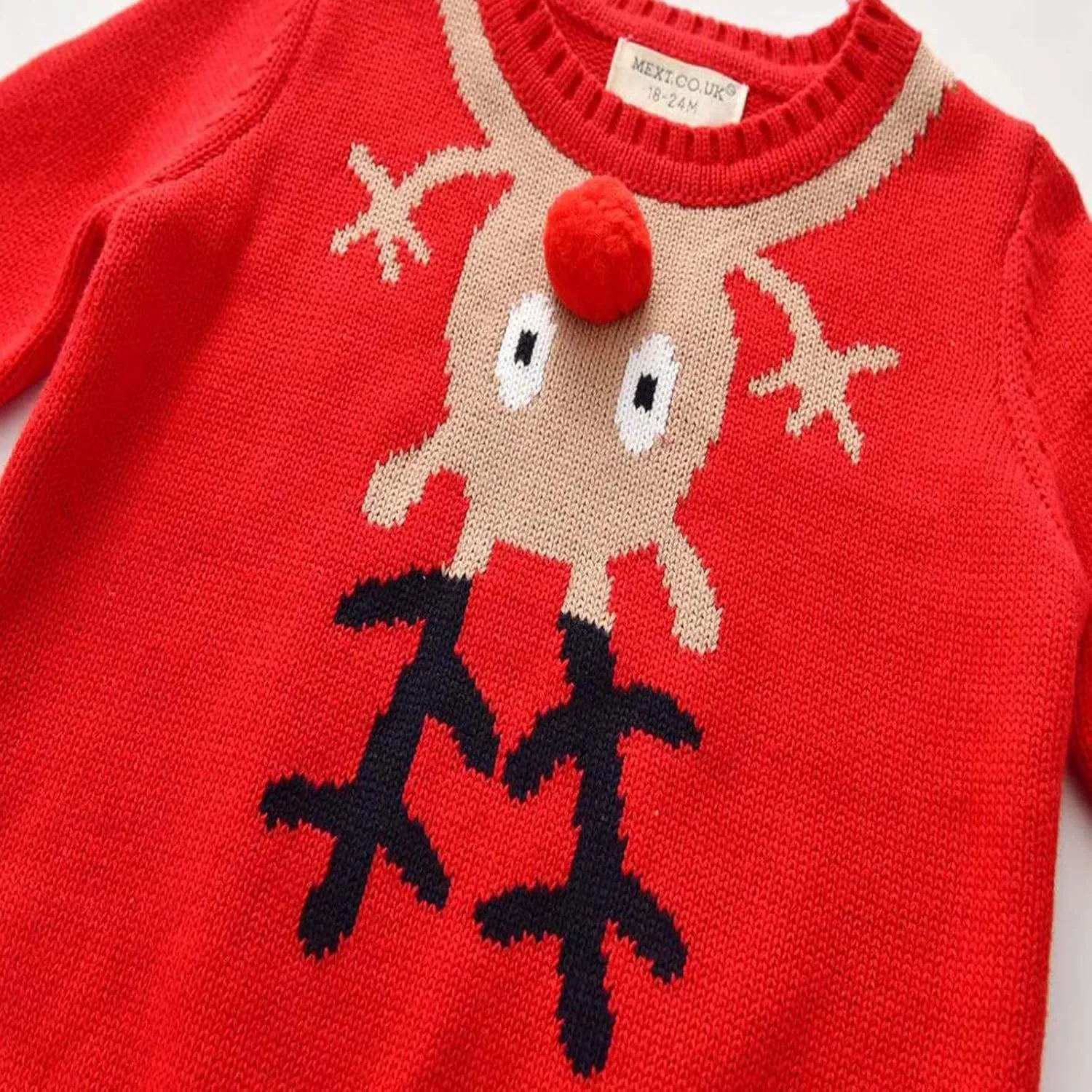 Kids Toddler Baby Girl Boy Knit Crewneck Sweater Cotton Pullover Sweatshirt Tops Warm Fall Winter Clothes