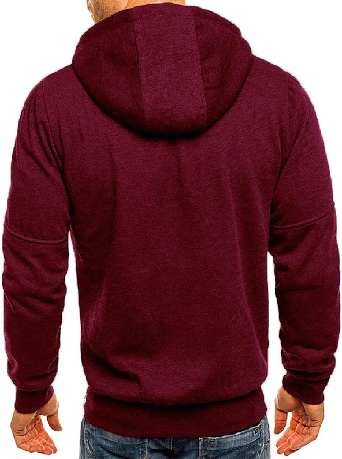 LCMTWX Mens Hoodies And Winter Casual Loose Solid Hooded Sweater Top Pullover Hooded Sweatshirt for Men Unisex Cool