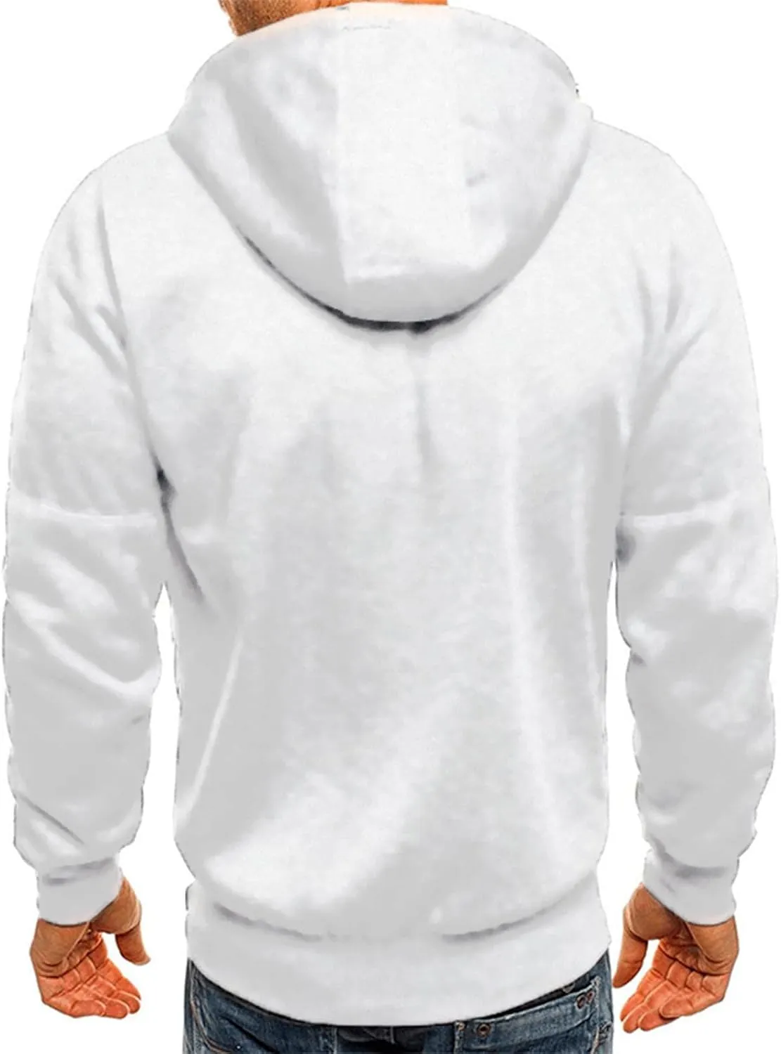 LCMTWX Mens Hoodies And Winter Casual Loose Solid Hooded Sweater Top Pullover Hooded Sweatshirt for Men Unisex Cool