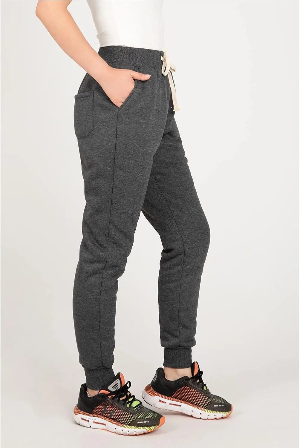 Lisskolo Womens Fleece Jogger Sweatpants Printed Drawstring Athletic Workout Lounge Pants with Pockets