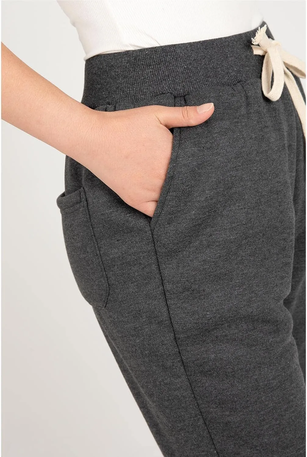 Lisskolo Womens Fleece Jogger Sweatpants Printed Drawstring Athletic Workout Lounge Pants with Pockets