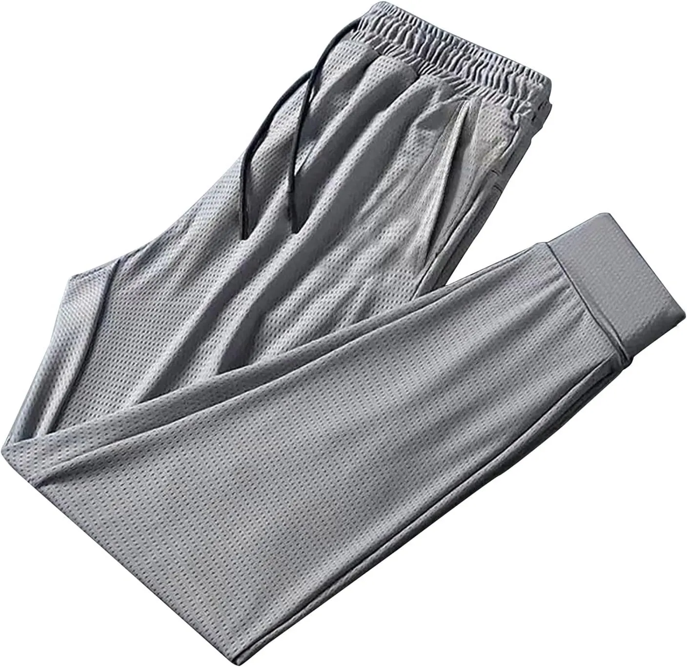 Litetao Mens Sweatpants Joggers Casual Ice Silk Sweatpants Breathable Quick Drying Hiking Pants with Drawstring Elastic Waist